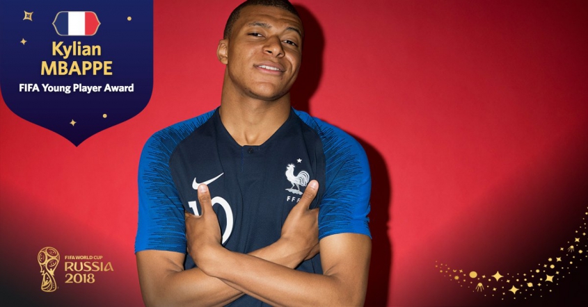 Kylian Mbappe najlepszym młodym zawodnikiem Mistrzostw